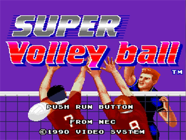 Super Volleyball - Screenshot - Game Title (North America) - 640x480