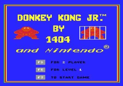 Donkey Kong Jr. by 1404 - Screenshot - Game Title (null) - 635x442