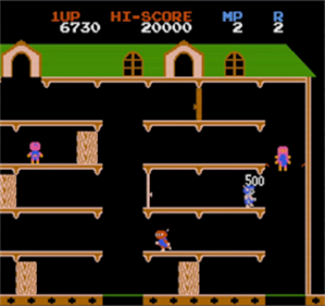 Lode Runner Mappy - Screenshot - Gameplay (null) - 256x240