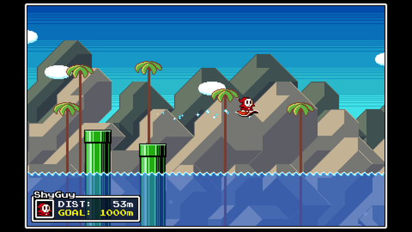 Illustration of Shy Guy Surfing