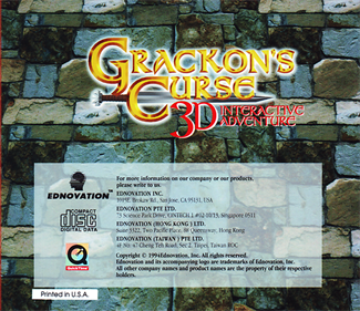 Grackon's Curse - Box - Back (United States) - 652x563