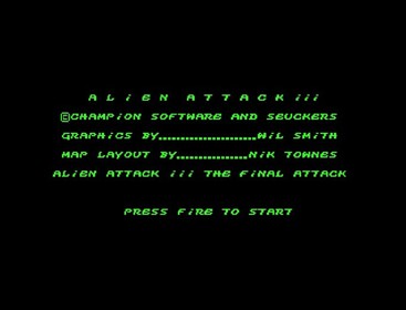 Alien Attack III - Screenshot - Game Title (null) - 682x521