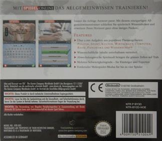 Spiegel Online: Die Wissenstrainer-Serie: Allgemeinwissen - Box - Back (Europe) - 1400x1216