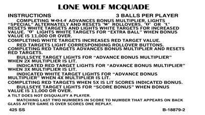 Lone Wolf McQuade - Arcade - Controls Information (null) - 1920x1080