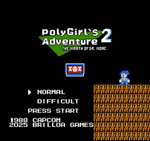 PolyGirl's Adventure 2: The wrath of Dr. Noac - Screenshot - Game Title (World) - 256x240