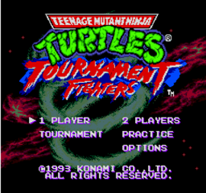 Teenage Mutant Ninja Turtles: Tournament Fighters AI Nerf - Screenshot - Game Title (null) - 256x240