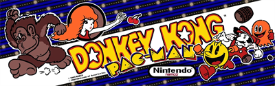 Donkey Kong Pac-Man Crossover - Arcade - Marquee (null) - 1461x459