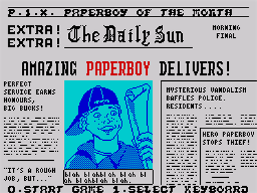 Paperboy - Screenshot - Game Select (Europe) - 512x384