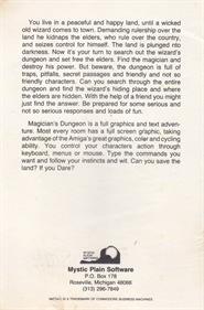 Magician's Dungeon - Box - Back (North America) - 640x970