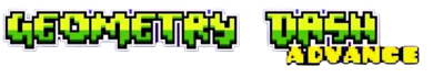 Geometry Dash Advance - Clear Logo (null) - 562x100