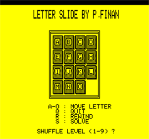 Letter Slide - Screenshot - Gameplay (null) - 240x224