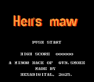 Gun.Smoke: Hell's Maw - Screenshot - Game Title (null) - 256x224