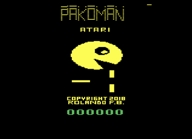 Pakoman - Screenshot - Game Title (North America) - 866x627