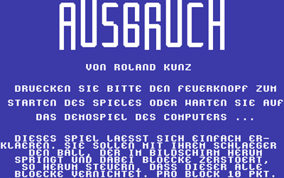 Ausbruch - Screenshot - Game Title (Germany) - 320x200