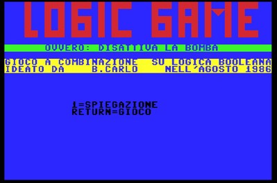 Logic Game (Systems Editoriale) - Screenshot - Game Title (null) - 621x411