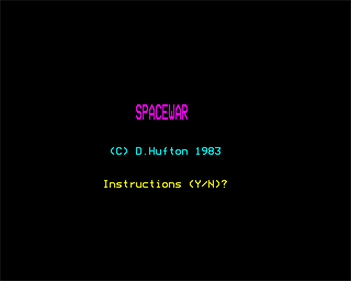 Spacewar - Screenshot - Game Title (Europe) - 640x512