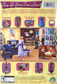 The Sims 2: Glamour Life Stuff - Box - Back (North America) - 1049x1544
