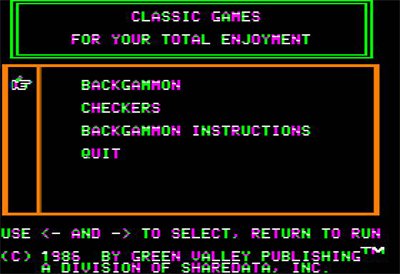 Classic Games: Backgammon & Checkers - Screenshot - Game Title (null) - 560x384