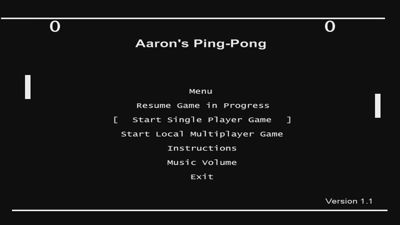 Aaron's Ping-Pong - Screenshot - Game Select (World) - 1200x675
