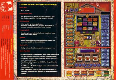 Caesar's Palace - Advertisement Flyer - Back (United Kingdom) - 1754x1227