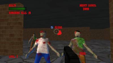 Zombie Hunter - Screenshot - Gameplay (World) - 1000x562