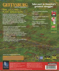 Battleground 2: Gettysburg - Box - Back (North America) - 660x800