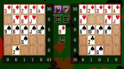 Poker Squares - Screenshot - Gameplay (World) - 1000x562