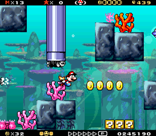 Super Mario's Wacky Worlds SD - Screenshot - Gameplay (World) - 256x224