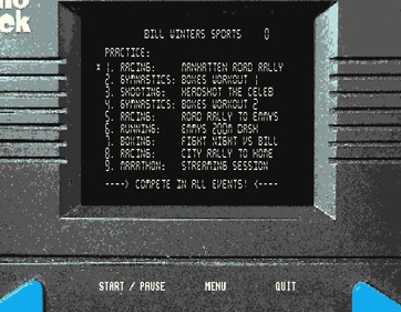 Bill Winters' Sports - Screenshot - Game Select (null) - 654x507