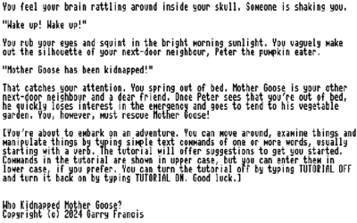 Who Kidnapped Mother Goose - Screenshot - Game Title (World) - 640x400