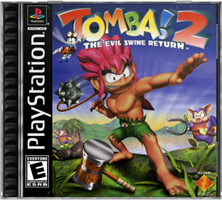 Tomba! 2: The Evil Swine Return - Box - Front - Reconstructed (North America) - 687x617