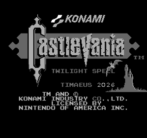 Castlevania: Twilight Spell - Screenshot - Game Title (World) - 256x240