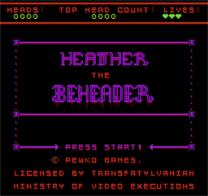 Heather the Beheader - Screenshot - Game Title (World) - 256x240