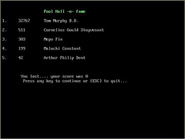 Most Certainly Not Pool II - Screenshot - High Scores (null) - 640x480