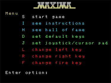 Maxima - Screenshot - Game Select (Europe) - 640x480