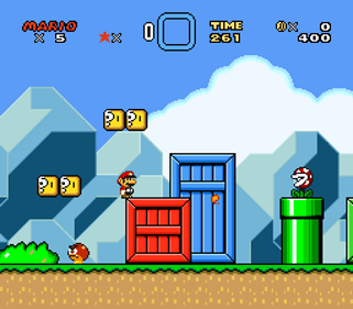 Super Mario Bros 3 as Dinosaur Land - Screenshot - Gameplay (World) - 256x224