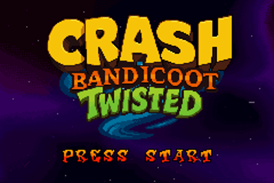 Crash Bandicoot Twisted - Screenshot - Game Title (World) - 240x160
