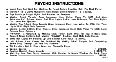Psycho - Arcade - Controls Information (null) - 1774x959