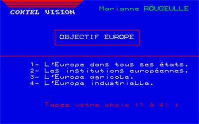 Objectif Europe - Screenshot - Game Select - 320x200