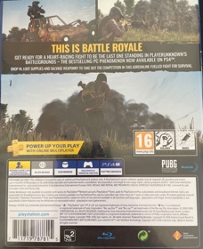PUBG: Battlegrounds - Box - Back (Europe) - 1113x1369