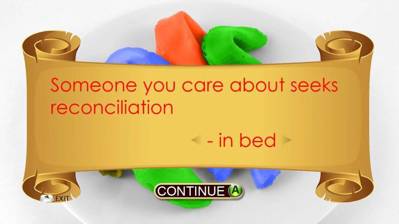 Fortune Cookies in Bed - Screenshot - Gameplay (World) - 1000x562