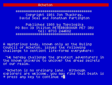 Acheton - Screenshot - Game Title (null) - 686x525