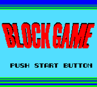 Block Game - Screenshot - Game Title (World) - 160x144