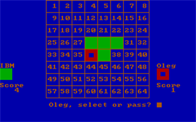 Othello (1982) - Screenshot - Gameplay (null) - 320x200