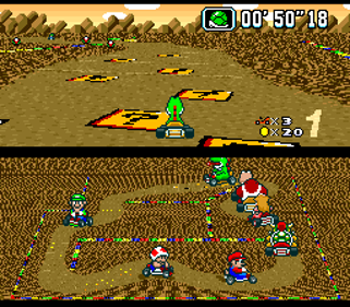 Super Mario Kart - Screenshot - Gameplay (null) - 256x224