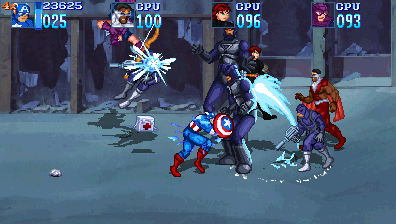 Illustration of Captain America and the Avengers