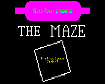 The Maze - Screenshot - Game Title (null) - 640x512
