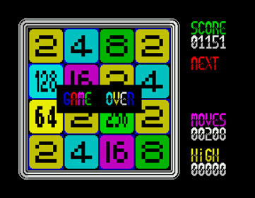 2048 Retro - Screenshot - Game Over (null) - 576x448