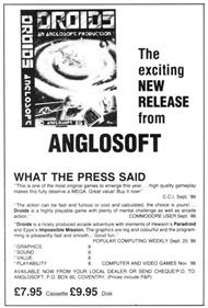 Droids - Advertisement Flyer - Front (Europe) - 411x606