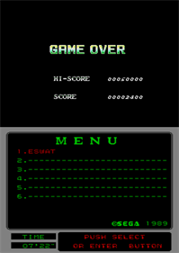 ESWAT: City Under Siege (Mega-Tech) - Screenshot - Game Over (null) - 320x450